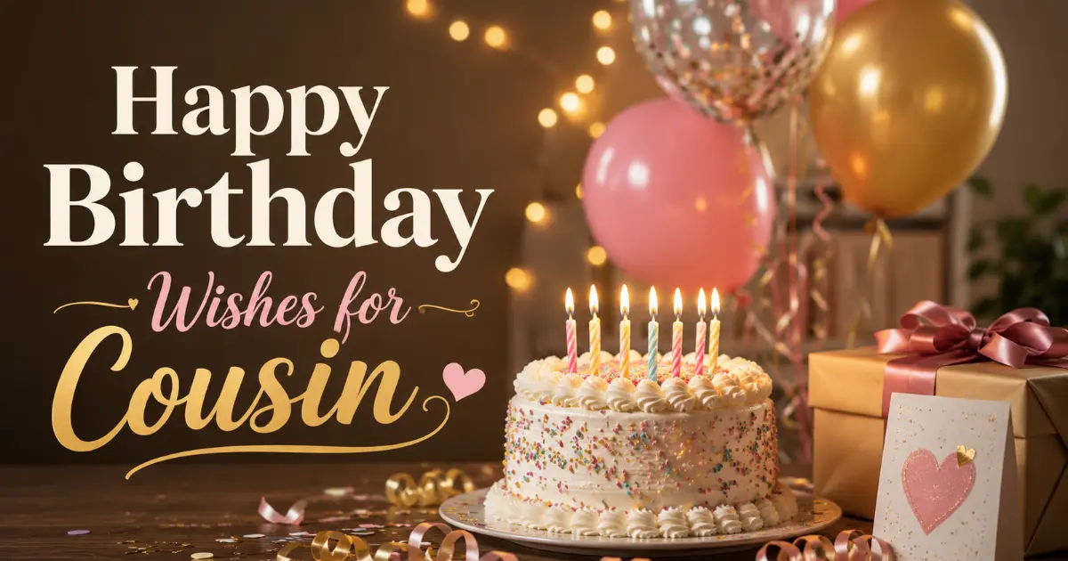 Happy Birthday Wishes for Cousin: Sweet, Funny & Heartfelt Messages