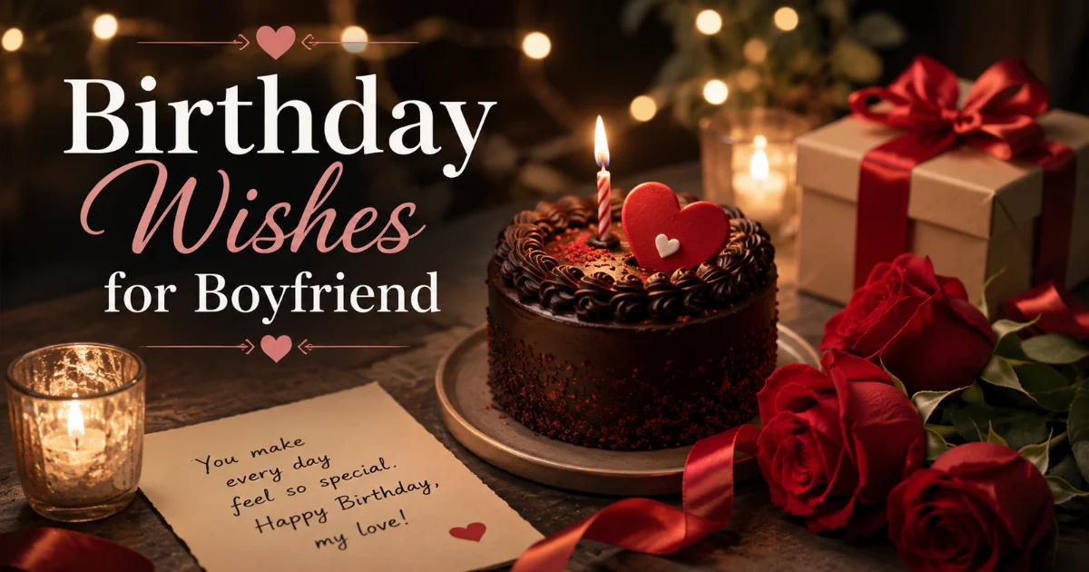 Birthday Wishes for Boyfriend: Romantic, Heart Touching & Sweet Messages