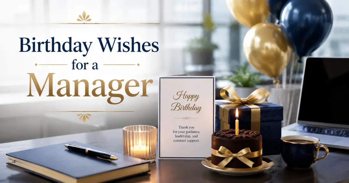 150+ Birthday Wishes for a Manager: Professional, Short and Funny Messages
