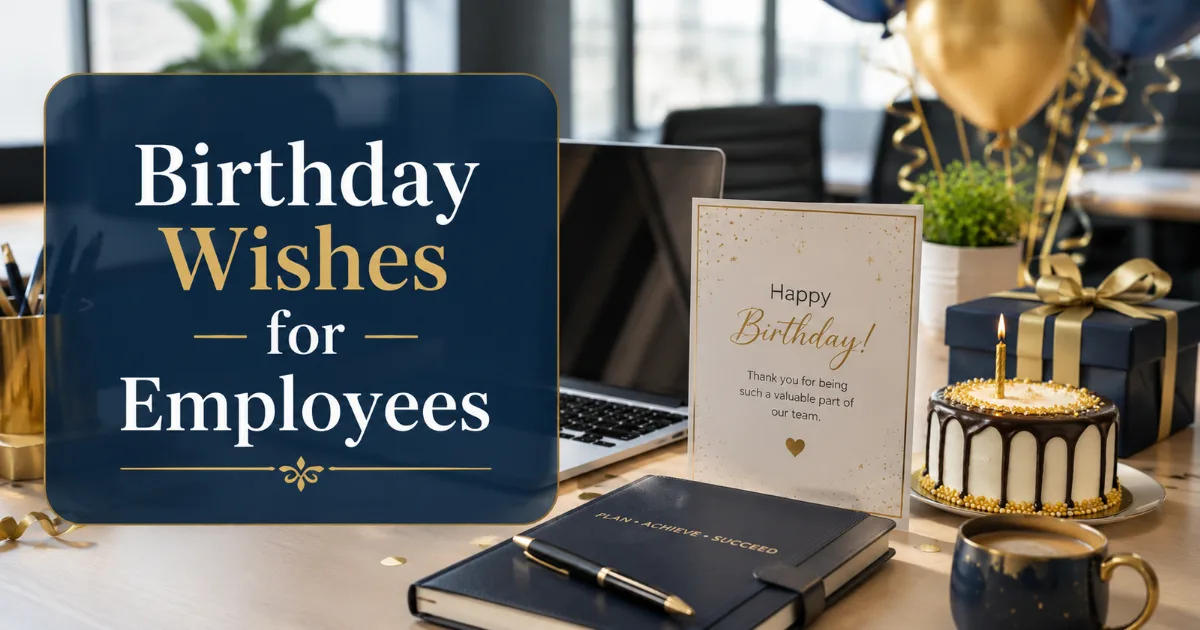150+ Birthday Wishes for Employees: Professional, Warm and Funny