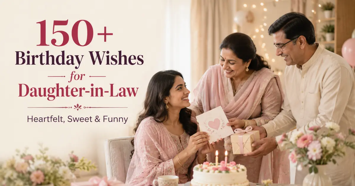 150+ Birthday Wishes for Daughter-in-Law: Heartfelt, Sweet & Funny Messages