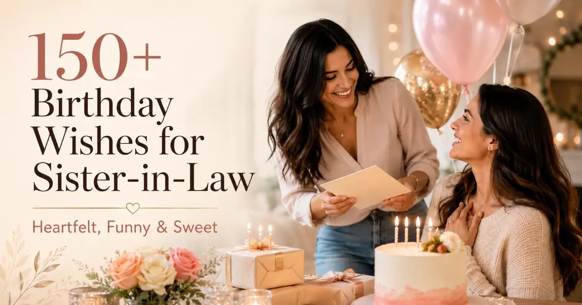 150+ Birthday Wishes for Sister-in-Law: Heartfelt, Funny & Sweet