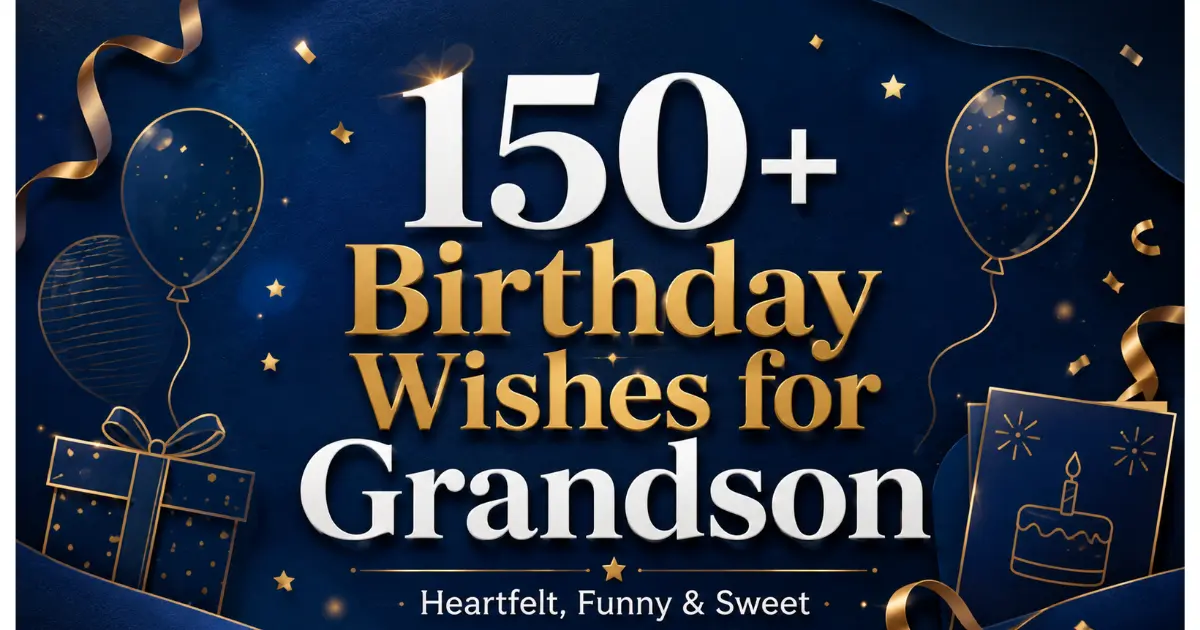 150+ Happy Birthday Wishes for Grandson: Heartfelt, Funny & Sweet Messages