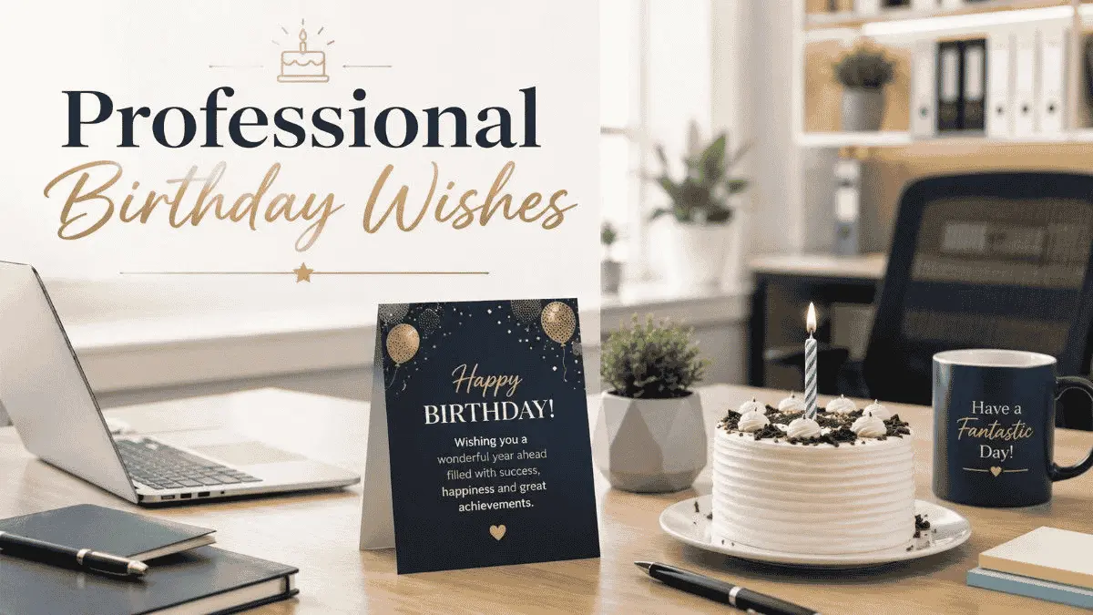 Professional birthday wishes for a colleague