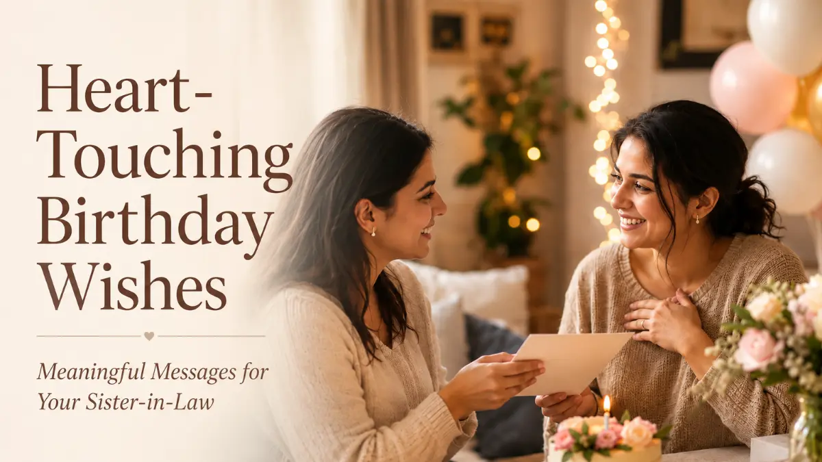 Heart-touching birthday wishes and meaningful messages for a sister-in-law