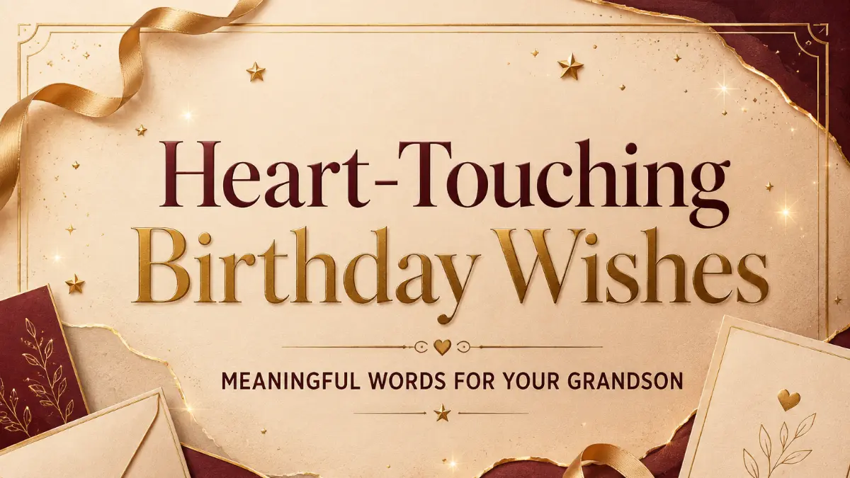 Heart-touching birthday wishes and meaningful messages for grandson
