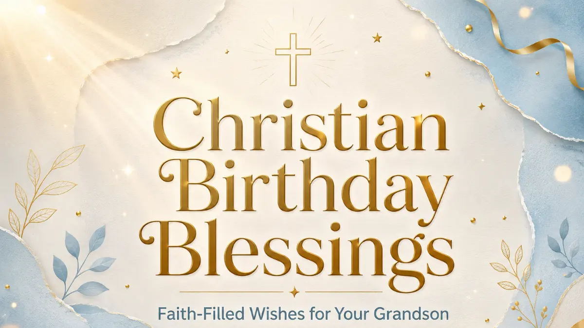 Christian birthday wishes, prayers and blessings for grandson
