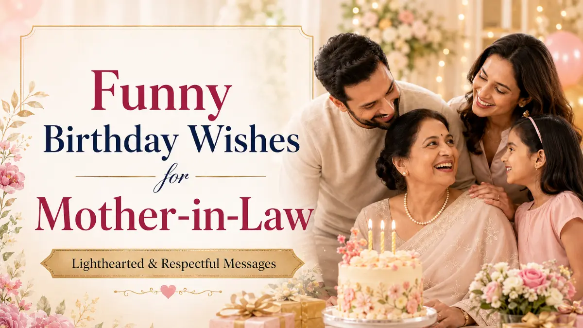 Funny birthday wishes for mother-in-law with lighthearted and respectful message ideas