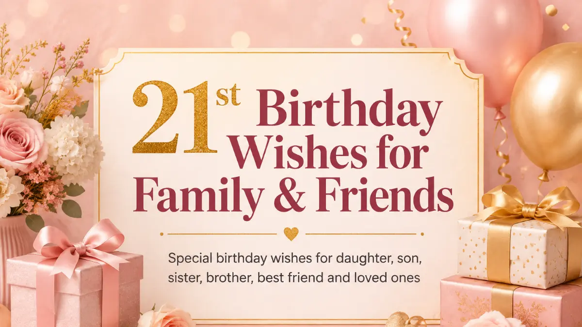 21st birthday wishes for daughter, son, friends, siblings and loved ones