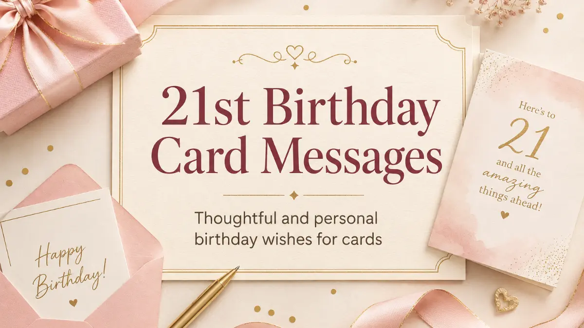 21st birthday card messages with thoughtful and personal birthday wishes